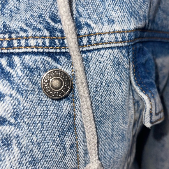 Free people (we are the free) denim Hooded Jacket - Picture 6 of 9